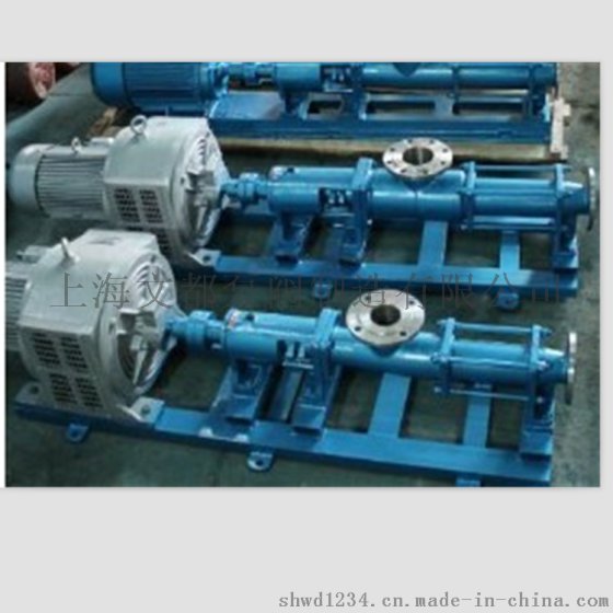 供应上海文都牌G20-1型不锈钢单螺杆泵防爆污泥螺杆泵