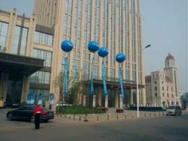销售，天津pvc2米美的升空气球！！美的空调logo氢气球